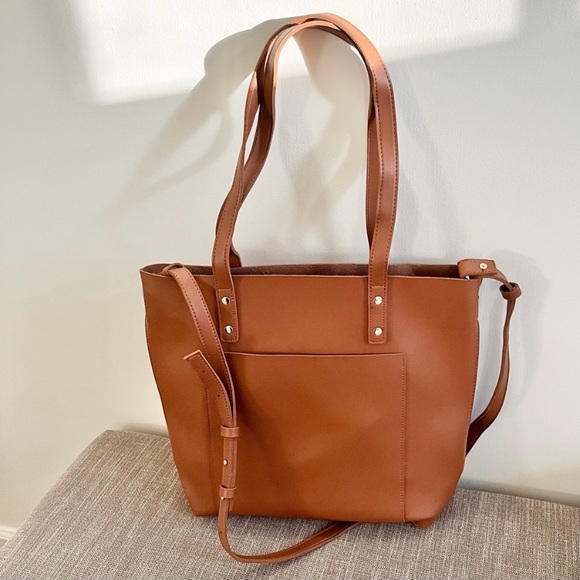 Henny & Lev Vegan Leather Crossbody Tote Bag - NWT - Picture 5 of 10